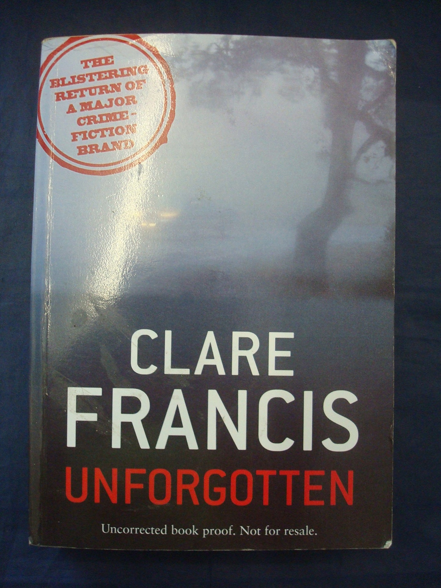 Unforgotten by Clare Francis - USED