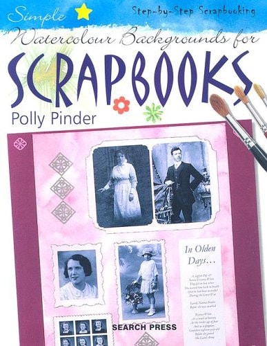 Simple Watercolour Backgrounds for Scrapbooks by Polly Pinder