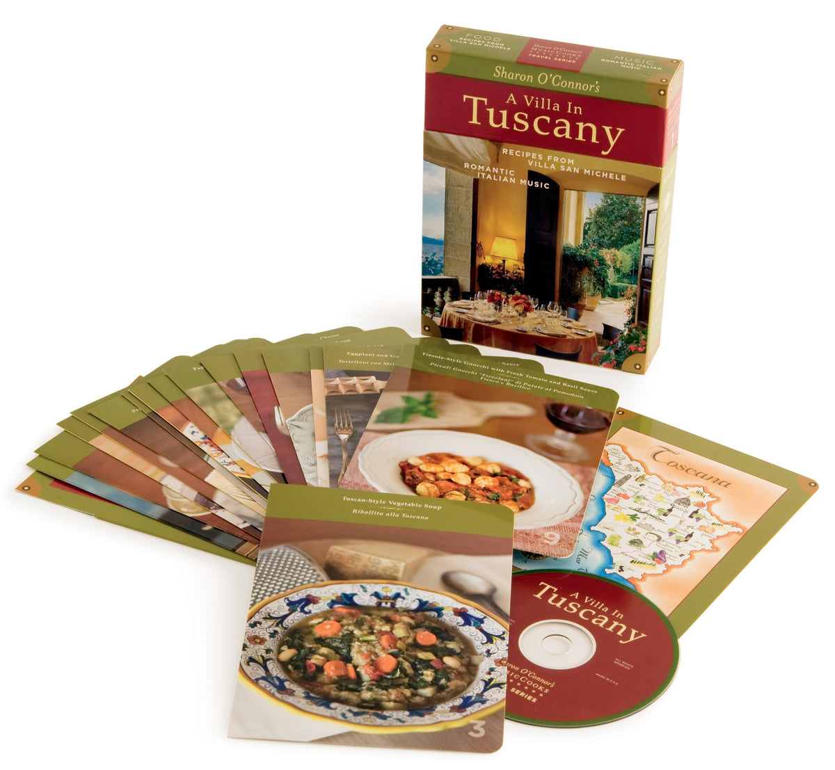 A Villa in Tuscany Recipes From Villa San Michele, Romantic Italian Music by Sharon O'Connor Menus and Music Productions