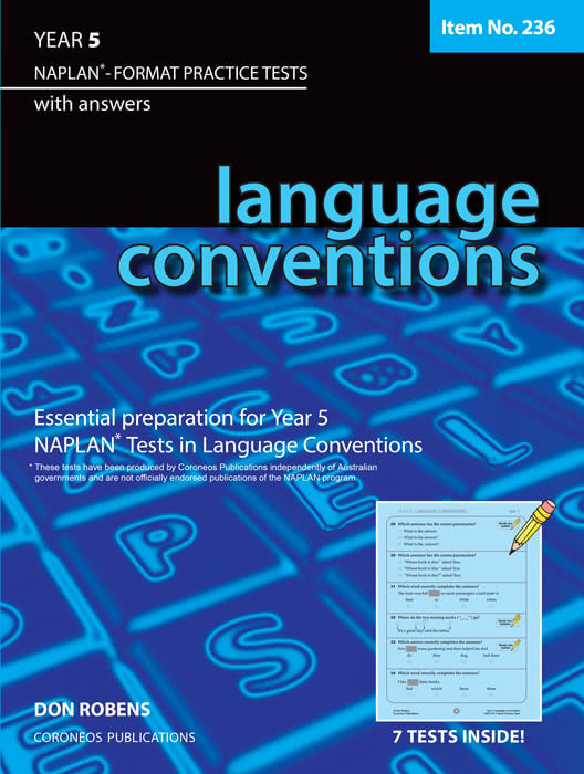 Year 5 Naplan Format Practice Test - Language Conventions 236