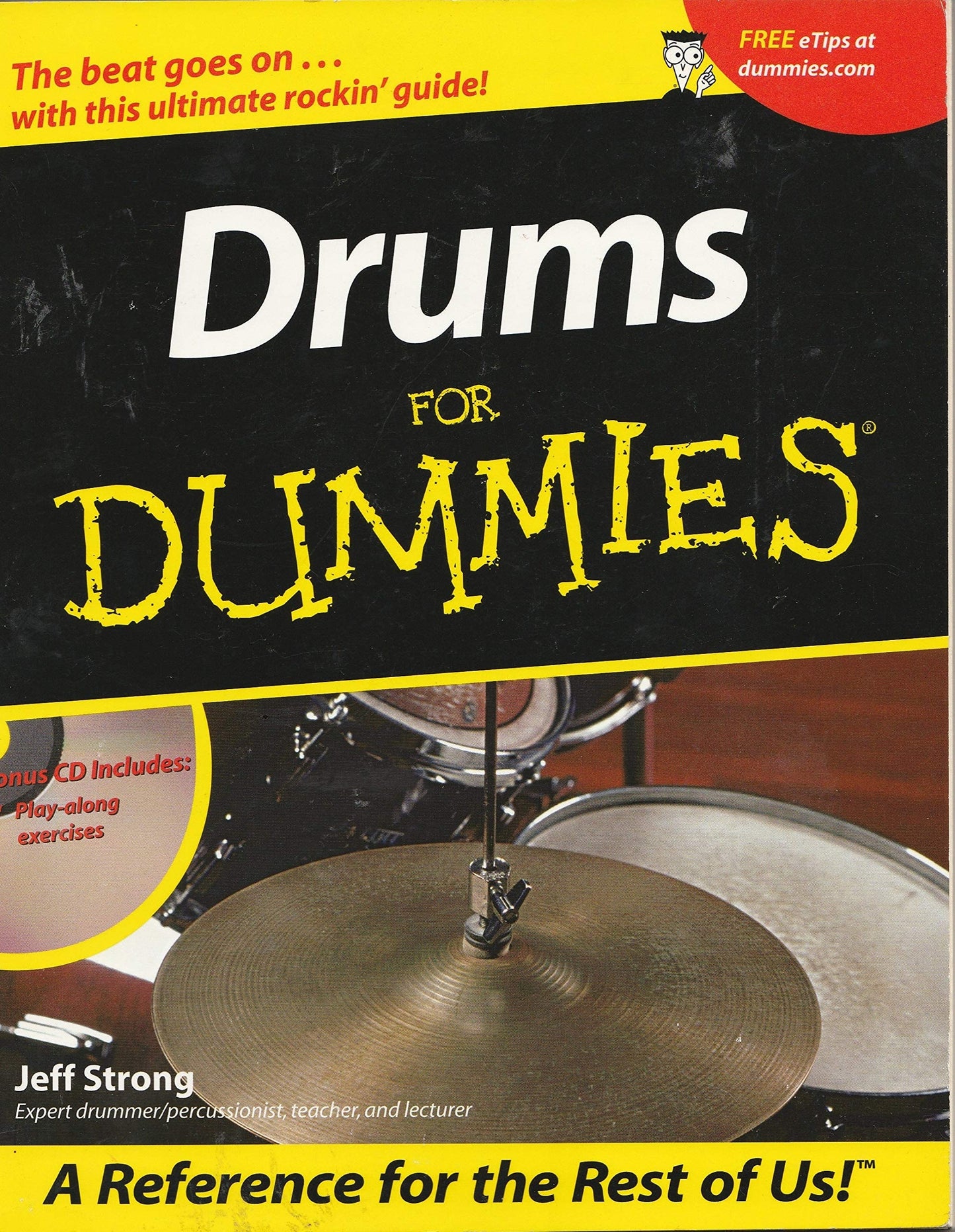 Drums For Dummies by Jeff Strong - USED