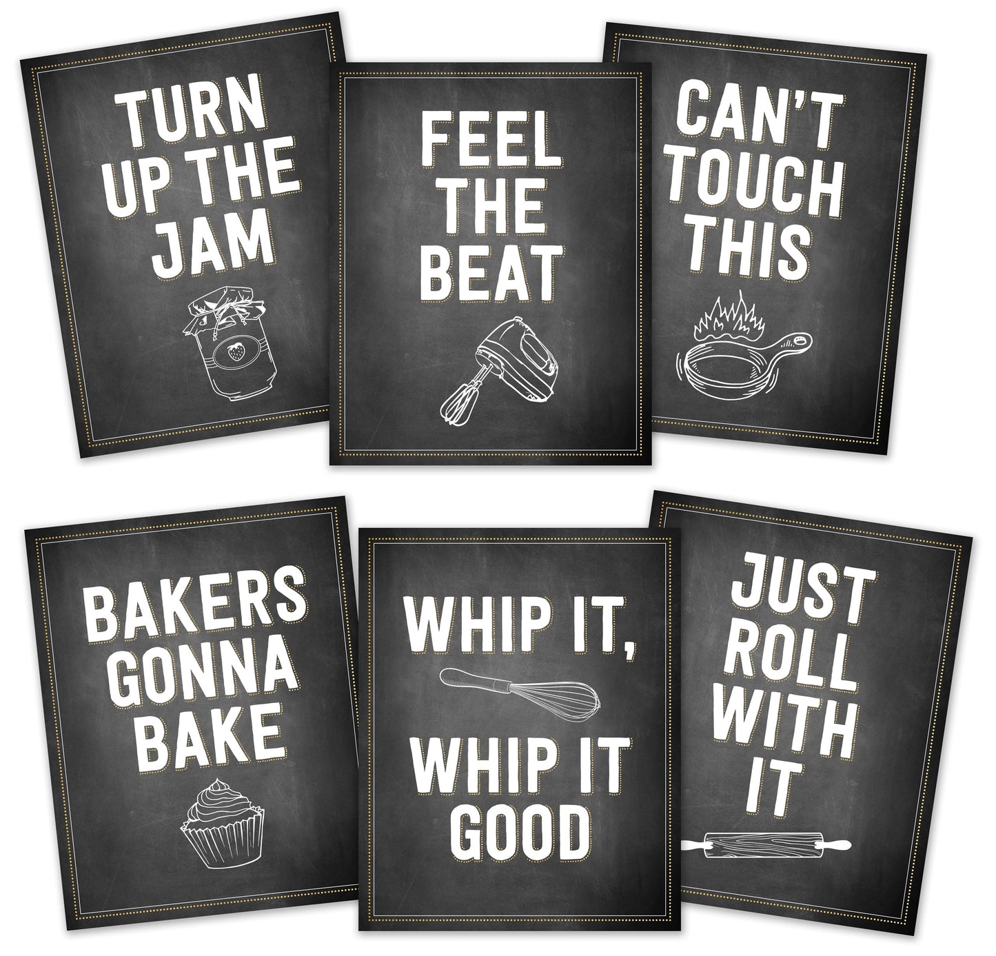 Kitchen Art Prints (Ready to frame. Set of 6 high-quality prints.) by Inc. Peter Pauper Press