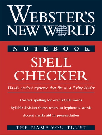 Webster's New World Notebook Spell Checker by Webster's,Webster's New World Staff,Webster's New World Dictionary