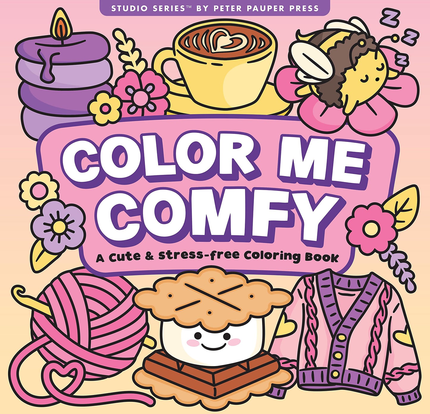 Color Me Comfy Adult Coloring Book (31 One-Sided Designs on Thick Paper) by Peter Pauper Press