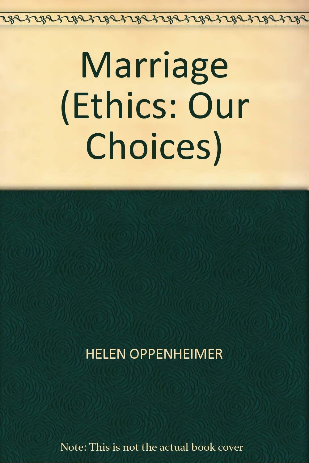 Marriage by Helen Oppenheimer - USED