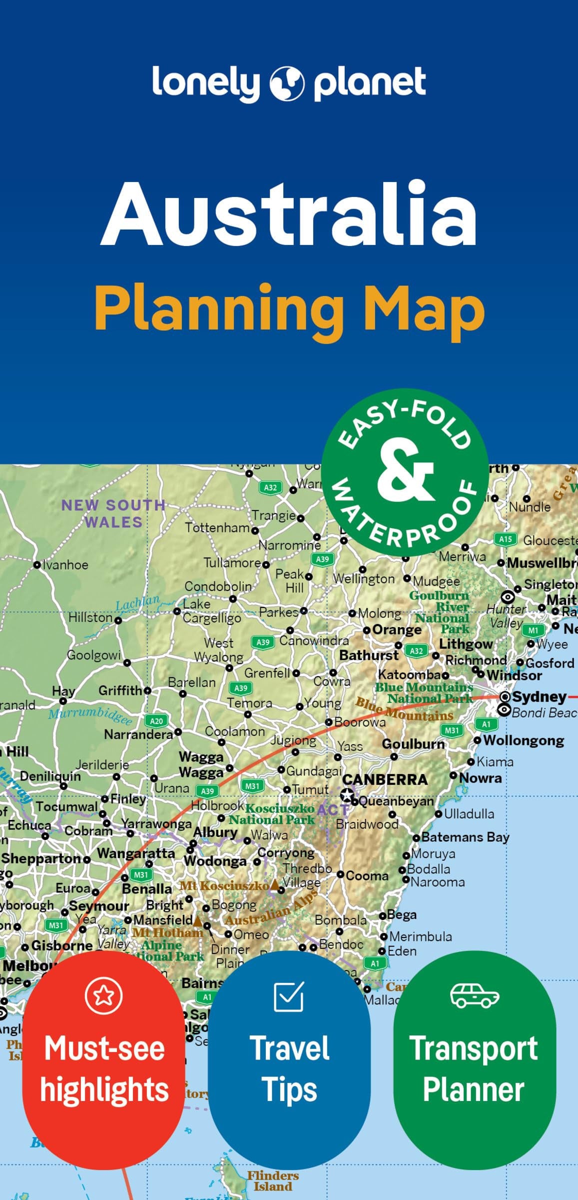 Lonely Planet Australia Planning Map by Planet, Lonely - NEW - Lonely Planet
