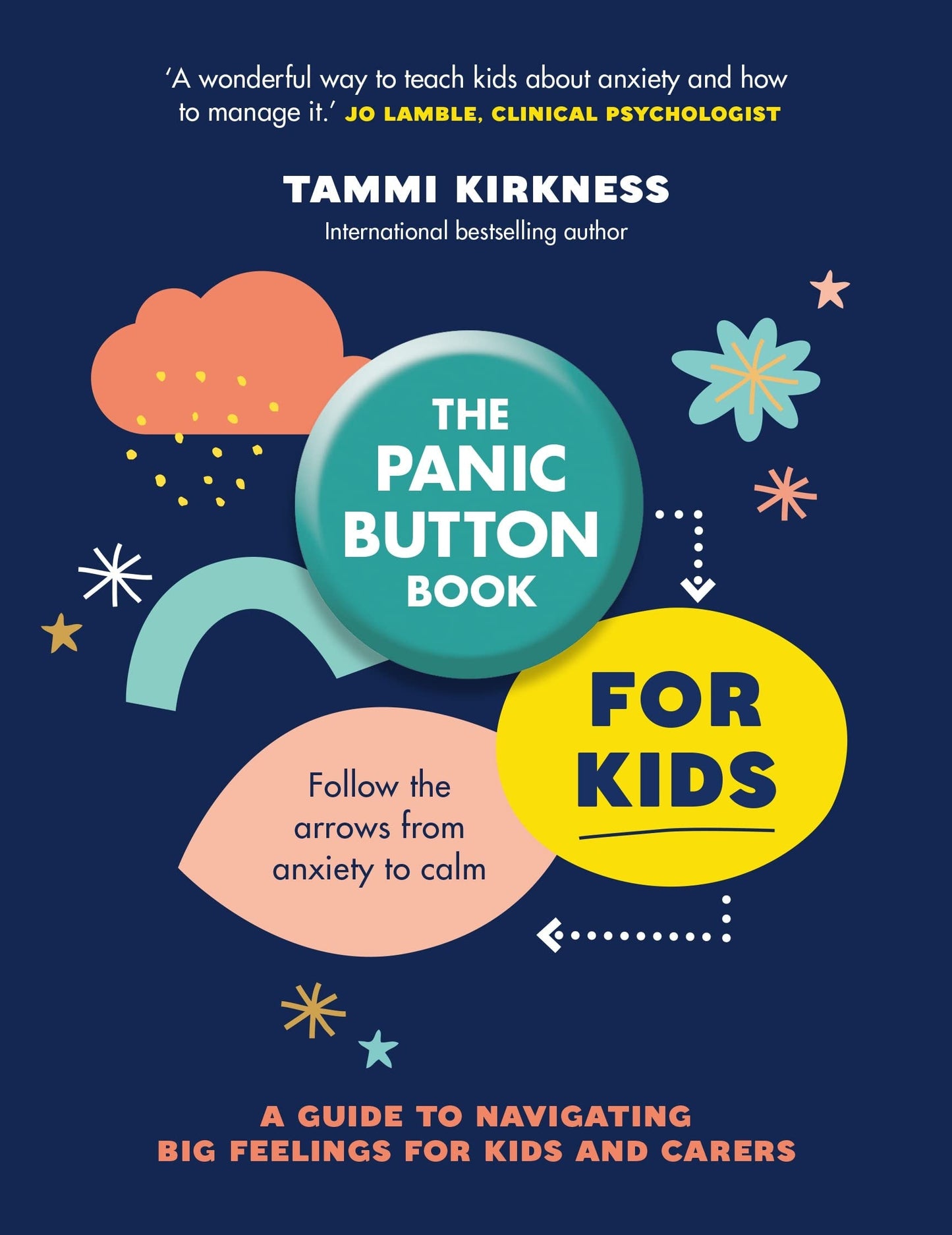 The Panic Button Book for Kids Follow the Arrows from Anxiety to Calm; a Guide to Navigating Big Feelings for Kids and Carers by Tammi Kirkness