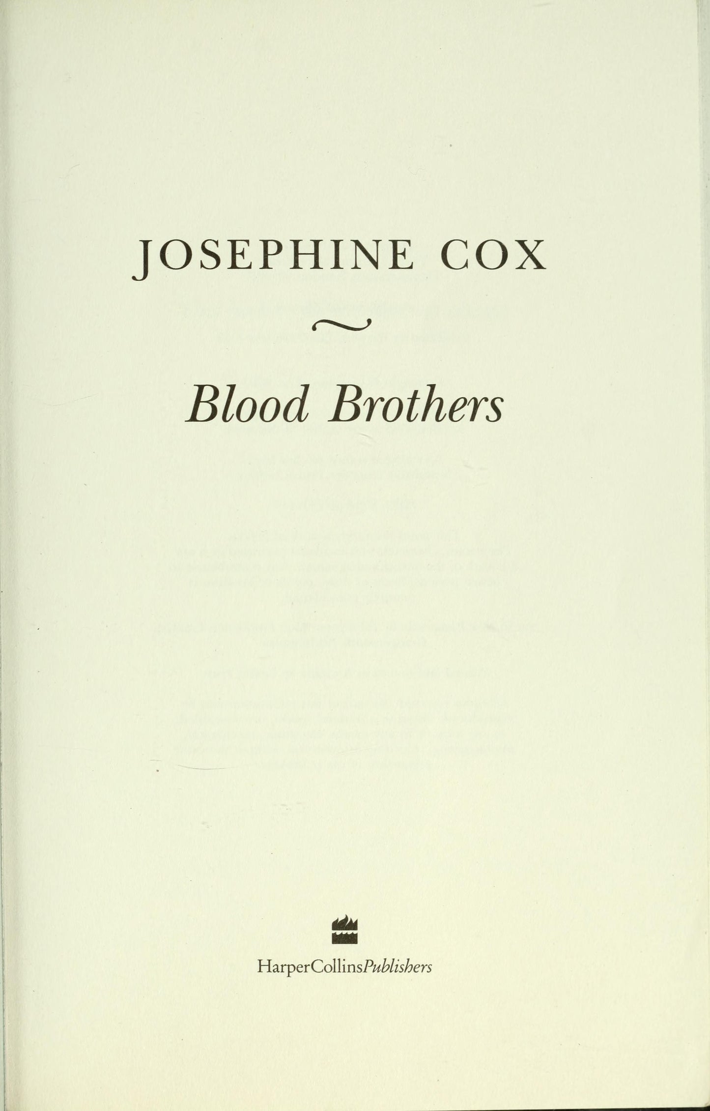 Blood Brothers by Josephine Cox - USED-USED-The Book Connection-HarperCollins Publishers Limited