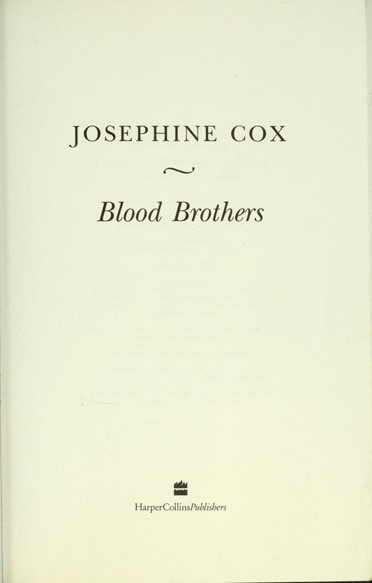 Blood Brothers by Josephine Cox - USED-USED-The Book Connection-HarperCollins Publishers Limited