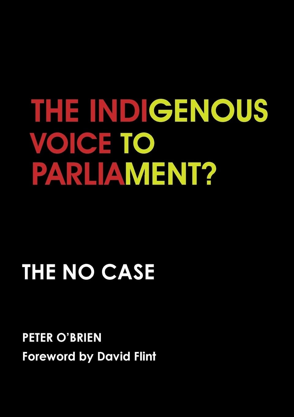 The Indigenous Voice to Parliament? the No Case by Peter O'Brien