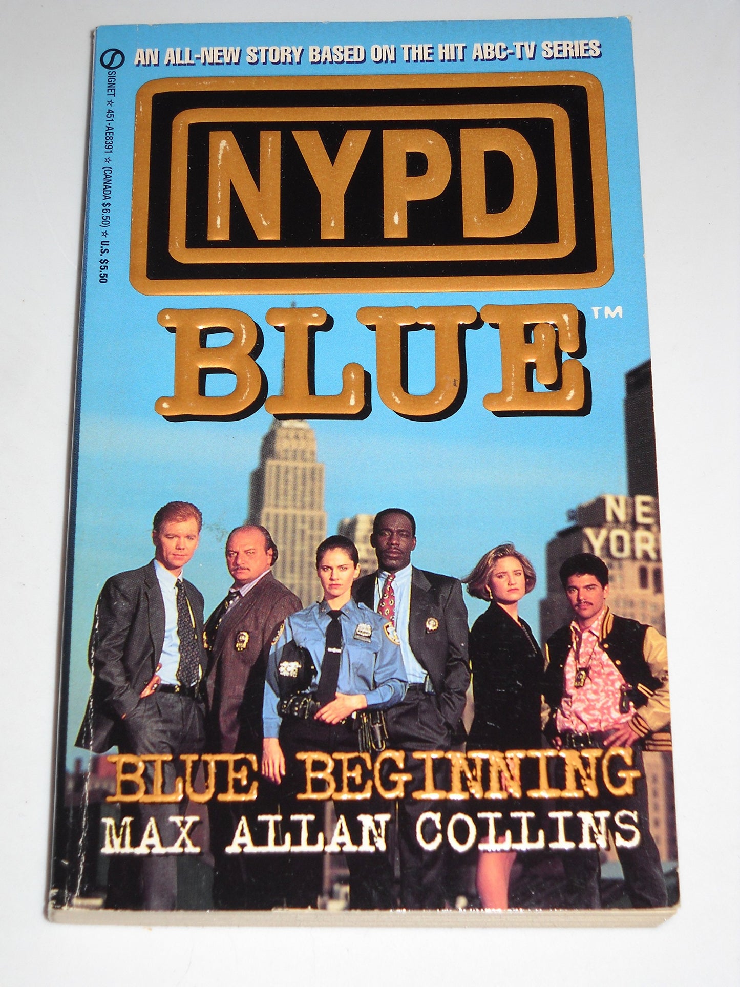 NYPD Blue Blue Beginnings by Max Allan Collins - USED
