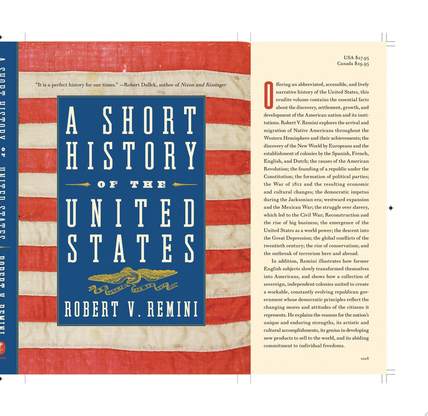 A Short History of the United States by Robert V. Remini - USED