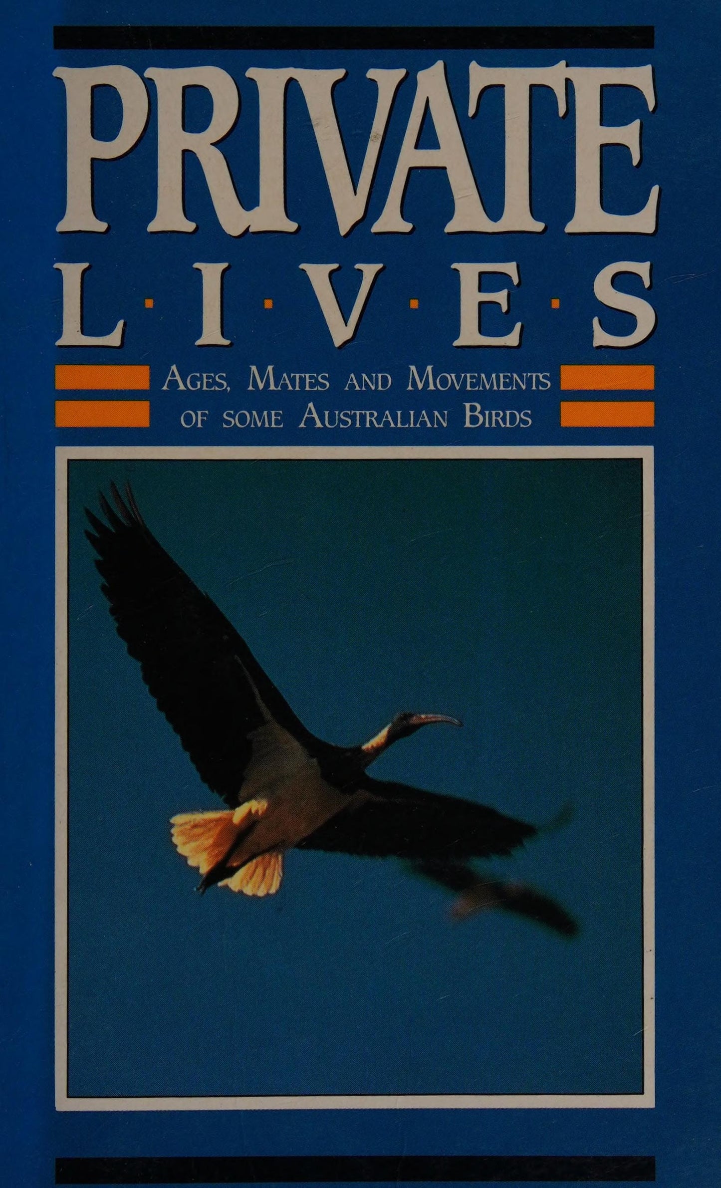 Private Lives Ages, Mates, and Movements of Some Australian Birds by Pauline N. Reilly Kangaroo Press