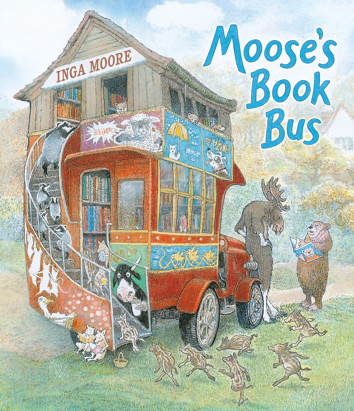 Moose's Book Bus by Inga Moore