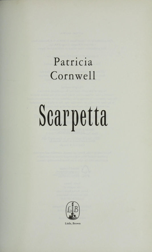 Scarpetta by Patricia Cornwell - USED