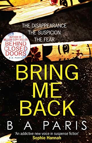 Bring Me Back by B. A. Paris