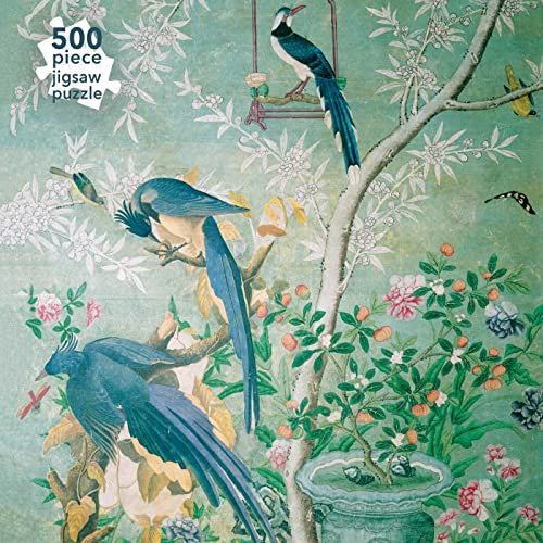 Adult Jigsaw Puzzle John James Audubon Magpie Jays (500 Pieces). by