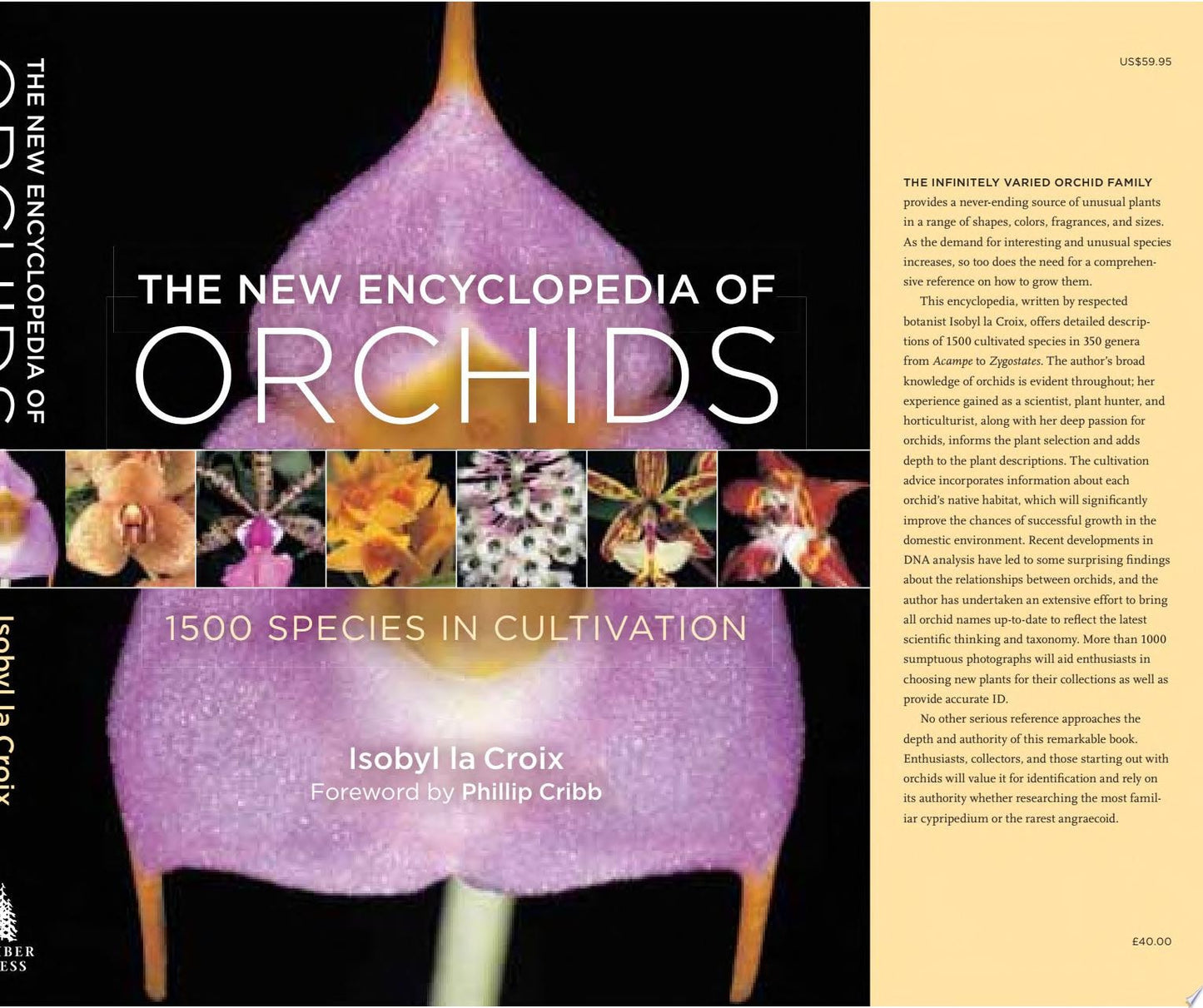 The New Encyclopedia of Orchids 1500 Species in Cultivation by I. F. La Croix - USED