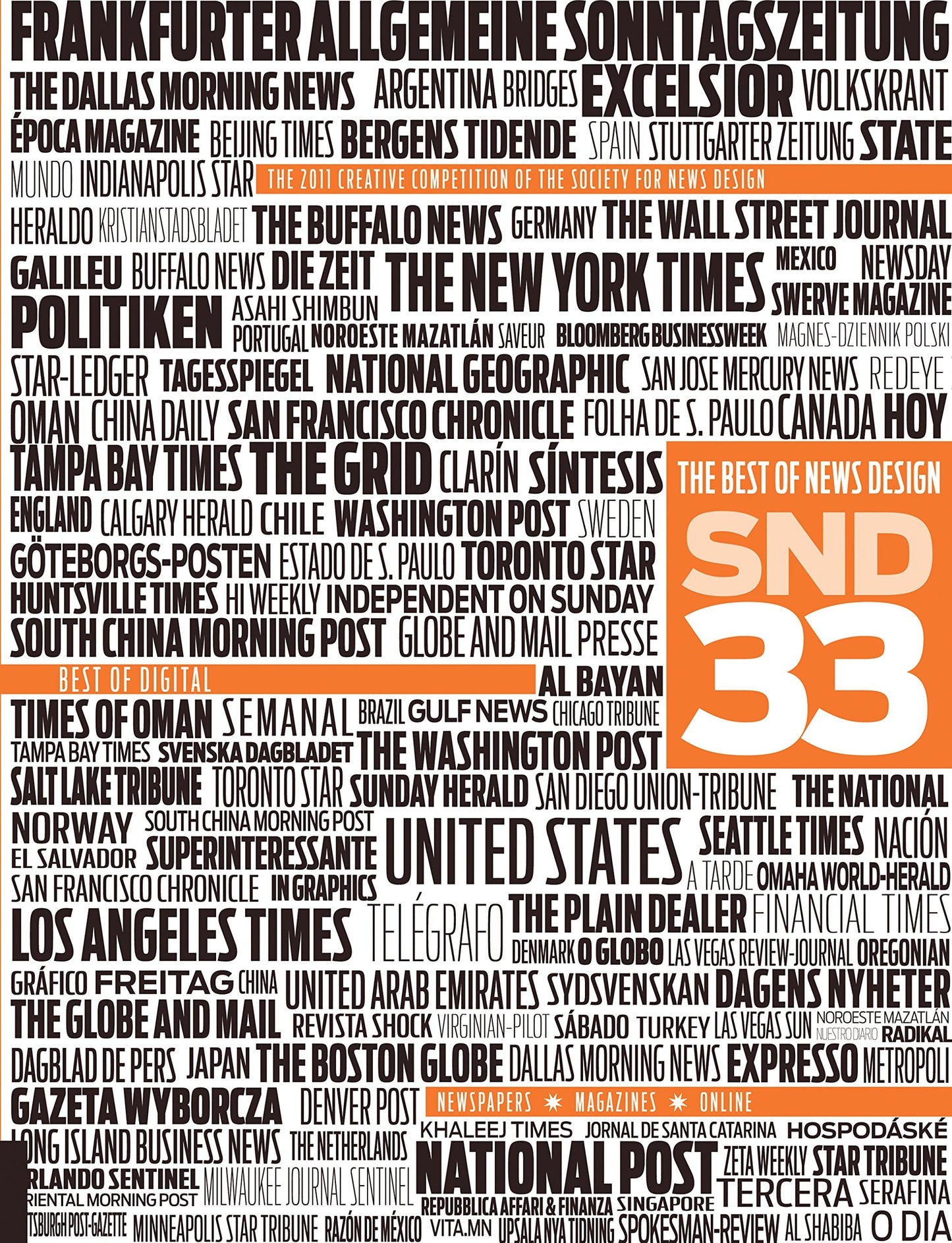 The Best of News Design 33rd Edition by Society for News Design