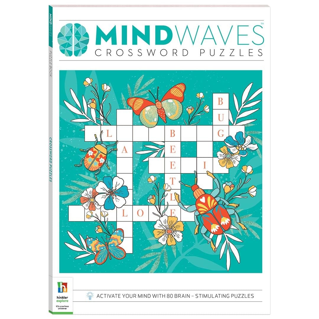 Mindwaves Puzzle Book Crosswords by Hinkler Pty Ltd