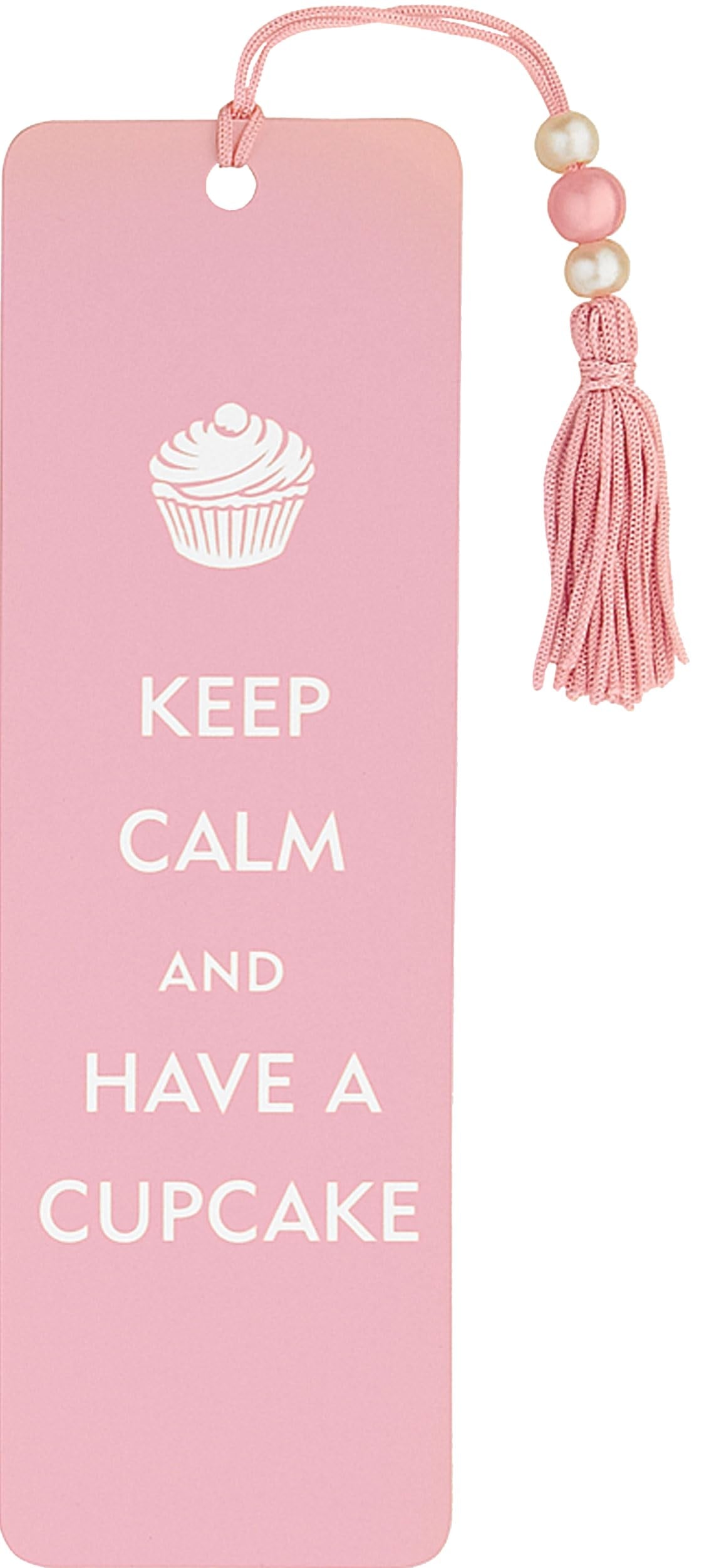 Keep Calm and Have a Cupcake Beaded Bookmark by Peter Pauper Press Staff