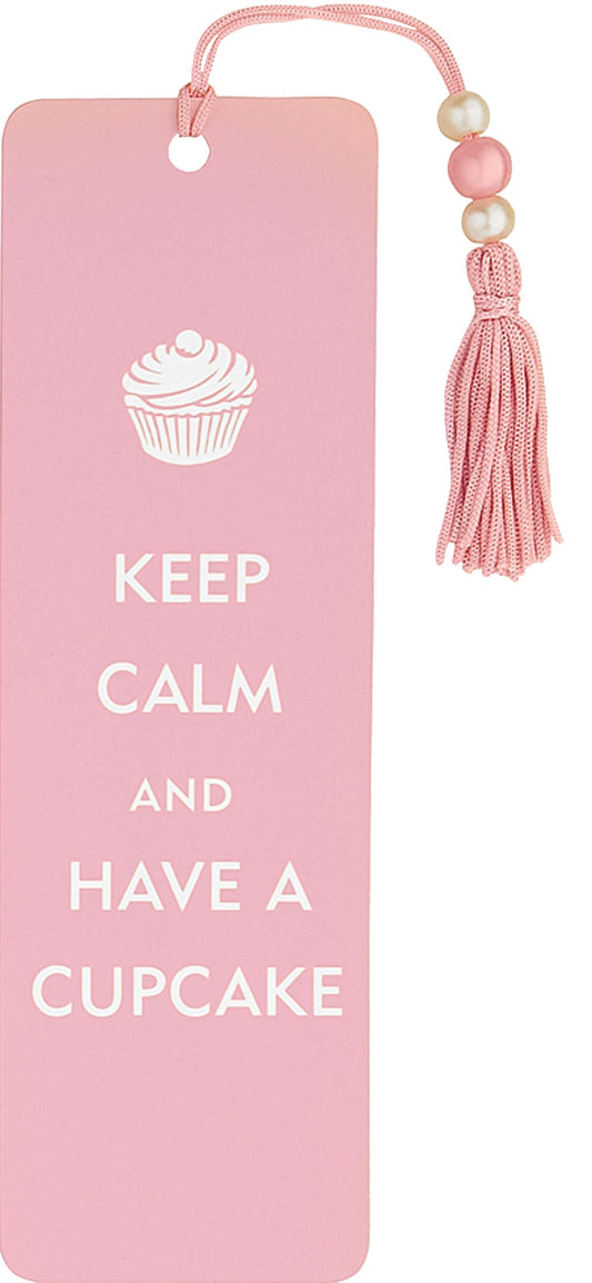 Keep Calm and Have a Cupcake Beaded Bookmark by Peter Pauper Press Staff