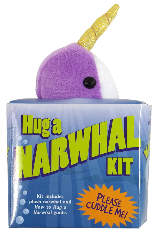 Hug a Narwhal Kit (book with plush) by Inc. Peter Pauper Press