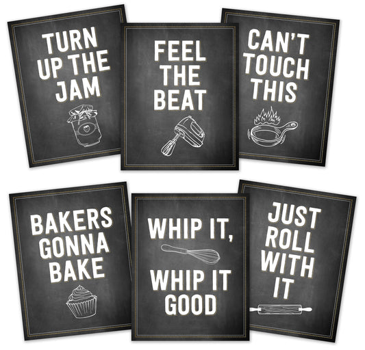 Kitchen Art Prints (Ready to frame. Set of 6 high-quality prints.) by Inc. Peter Pauper Press
