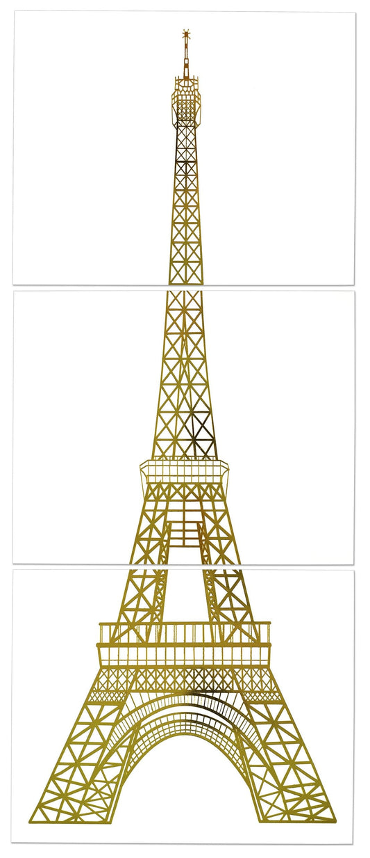 Eiffel Tower Art Prints (Ready to Frame. Set of 3 high-quality prints.) by Inc. Peter Pauper Press