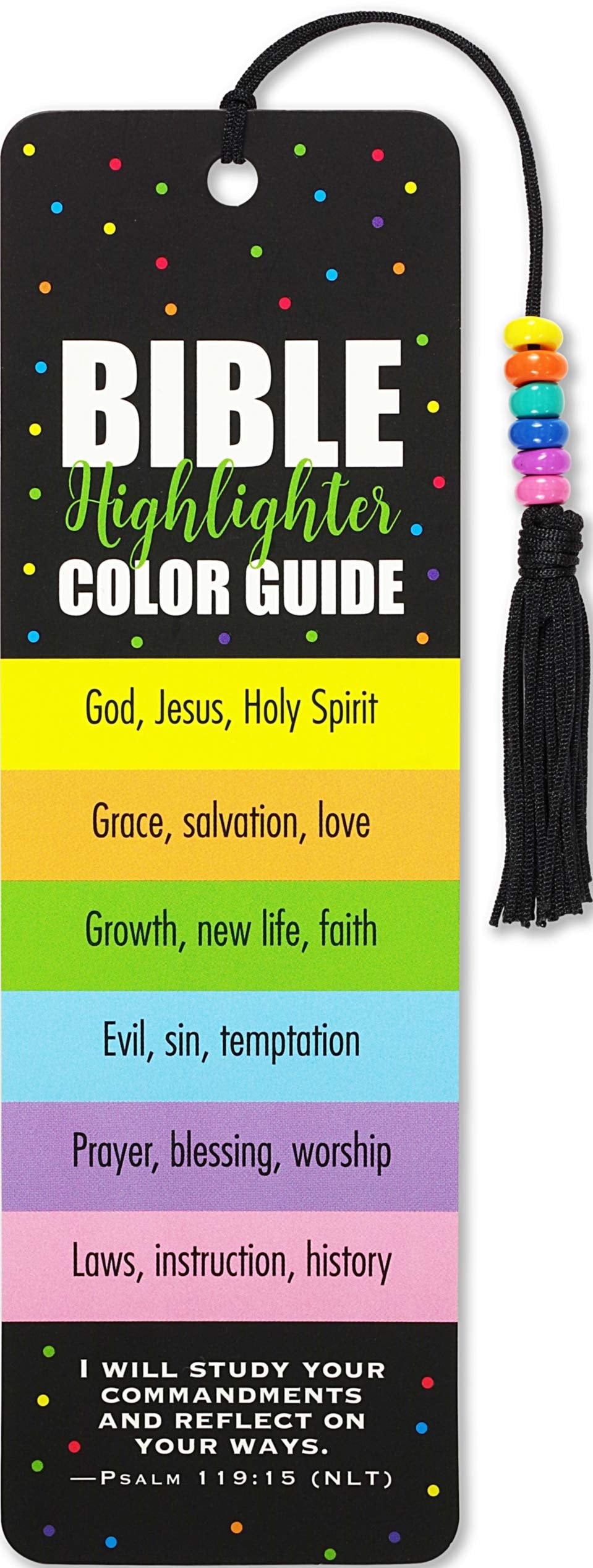Bible Color Code Beaded Bookmark by Inc. Peter Pauper Press