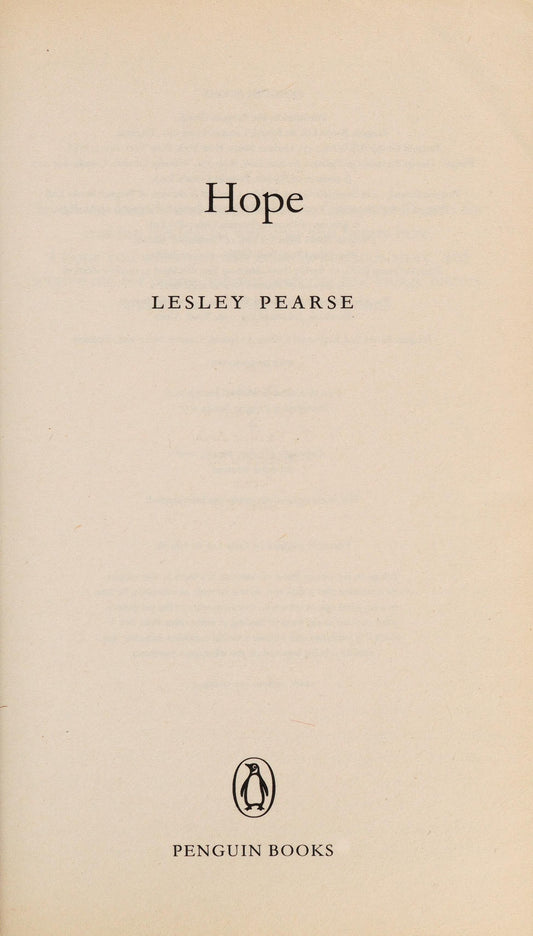 Hope by Lesley Pearse - USED