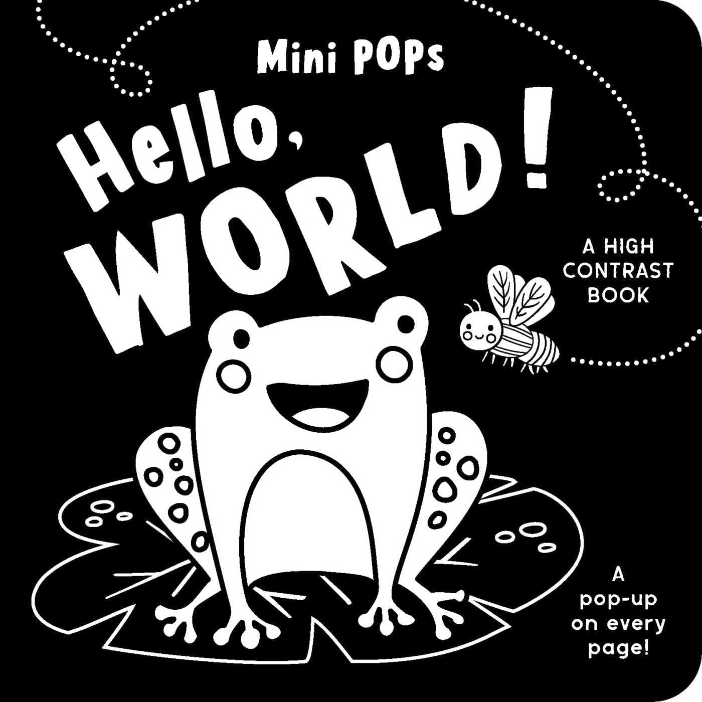 Mini Pops: Hello, World! A High Contrast Pop-Up Book by Lake Lake Press - USED