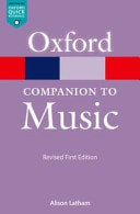 The Oxford companion to music by Alison Latham - USED