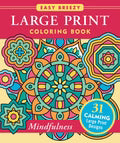 Large Print Coloring Book - Mindfulness - NEW - Peter Pauper Press