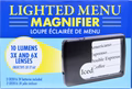 Lighted Menu Magnifier