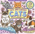 Cute and Curious Cats Adult Coloring Book